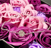 Bratara Argint 925 Floricica cu pietre